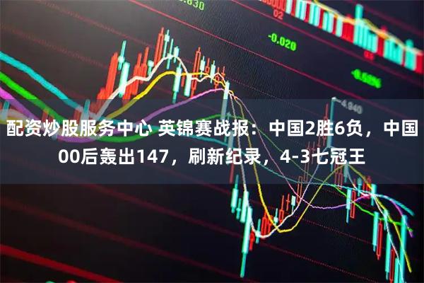 配资炒股服务中心 英锦赛战报：中国2胜6负，中国00后轰出147，刷新纪录，4-3七冠王